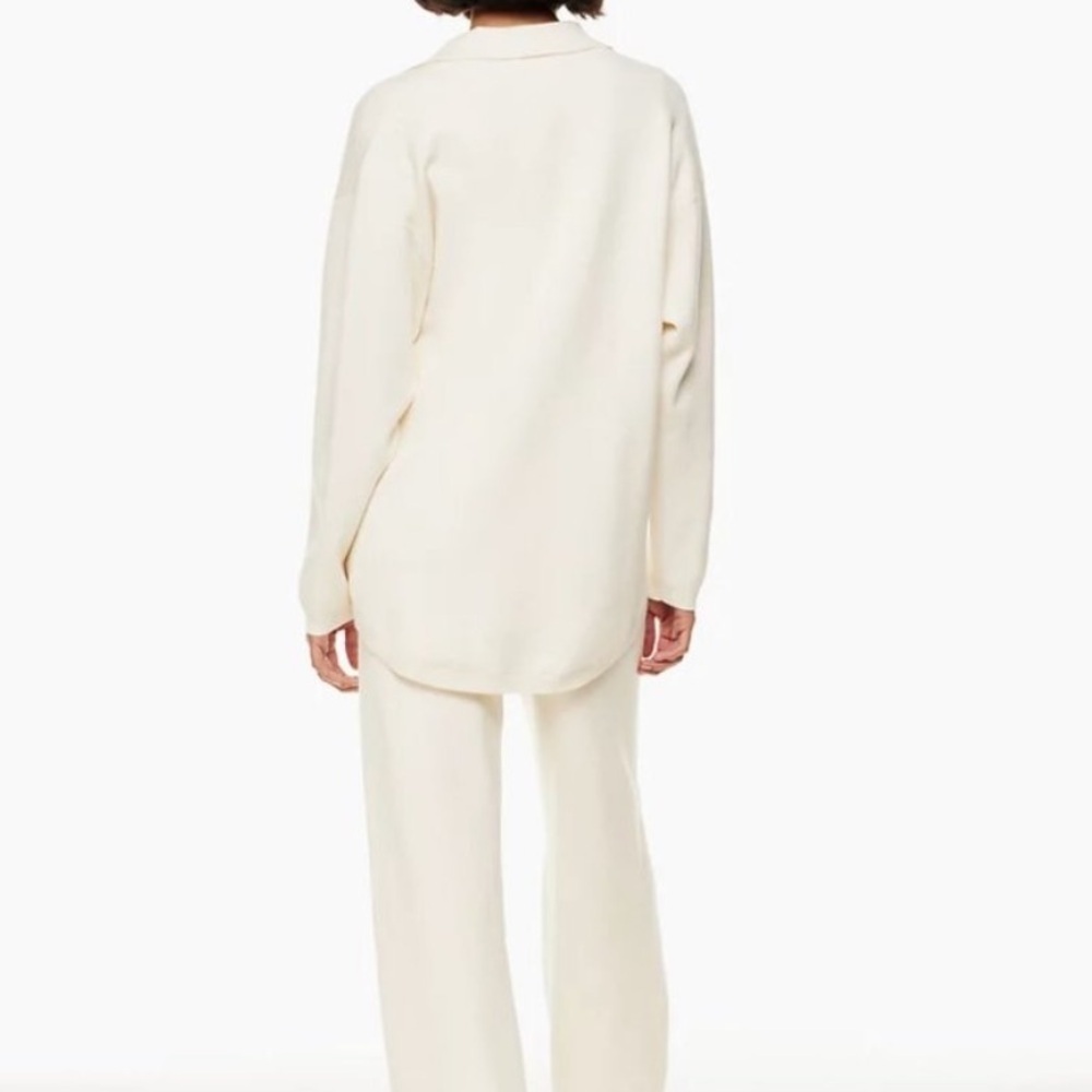 Aritzia Wilfred Free Women’s Ronnie Sweater Heather Light Birch Size Large - Picture 4 of 9